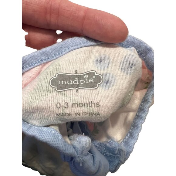 Mud Pie Set of 2 Footed Sleeper Infant Size 0-3 months Excellent very gently use - Picture 6 of 6